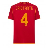 Camiseta AS Roma Bryan Cristante #4 Primera Equipación Replica 2023-24 mangas cortas